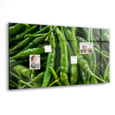 Memobord keuken Groene paprika
