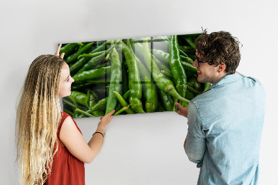 Memobord keuken Groene paprika