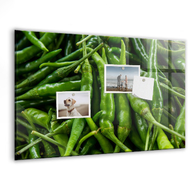 Memobord keuken Groene paprika