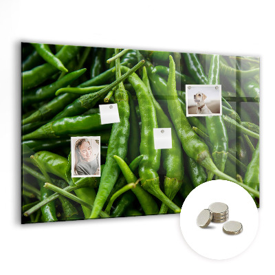 Memobord keuken Groene paprika