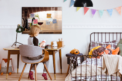 Memobord keuken Flessen wijn