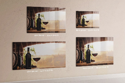 Memobord keuken Flessen wijn