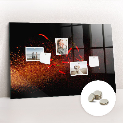 Magnetisch wandbord Chilipepers