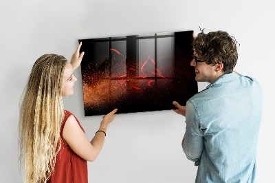 Magnetisch wandbord Chilipepers