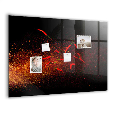 Magnetisch wandbord Chilipepers