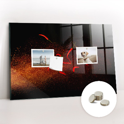 Magnetisch wandbord Chilipepers