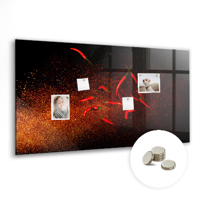 Magnetisch wandbord Chilipepers