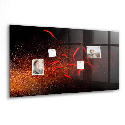Magnetisch wandbord Chilipepers