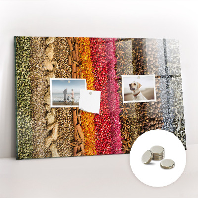 Magnet board Rijen met kruiden