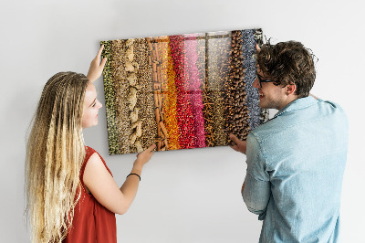 Magnet board Rijen met kruiden