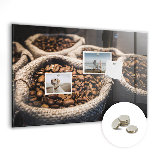 Memobord keuken Koffiezakjes