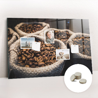 Memobord keuken Koffiezakjes