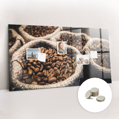 Memobord keuken Koffiezakjes