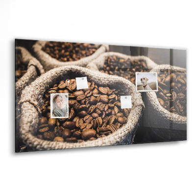 Memobord keuken Koffiezakjes