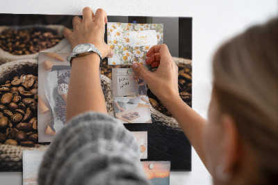 Memobord keuken Koffiezakjes