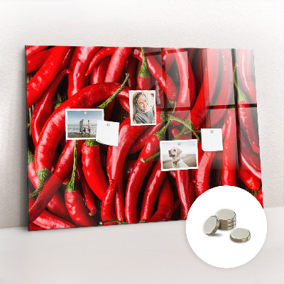 Magnetisch wandbord Hete pepers