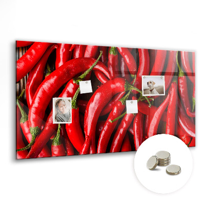 Magnetisch wandbord Hete pepers