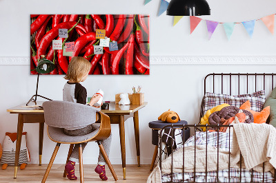 Magnetisch wandbord Hete pepers
