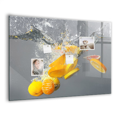 Magnet board Citrusvruchten in water