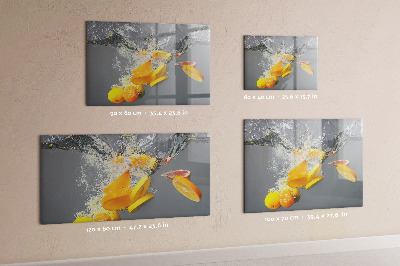 Magnet board Citrusvruchten in water