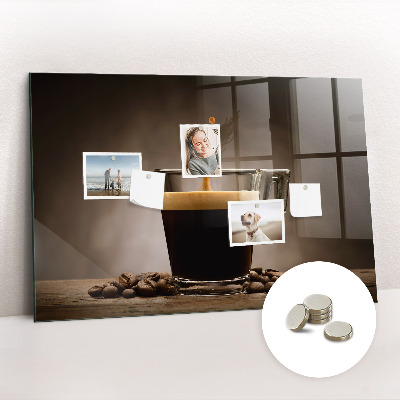 Memobord keuken Een kopje koffie