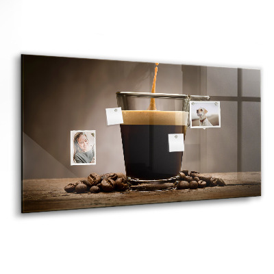 Memobord keuken Een kopje koffie