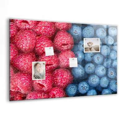 Magnetisch wandbord Bosbessen en frambozen