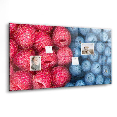 Magnetisch wandbord Bosbessen en frambozen