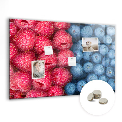 Magnetisch wandbord Bosbessen en frambozen