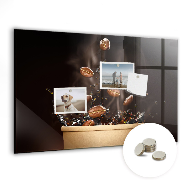 Magnetisch wandbord Hete koffie