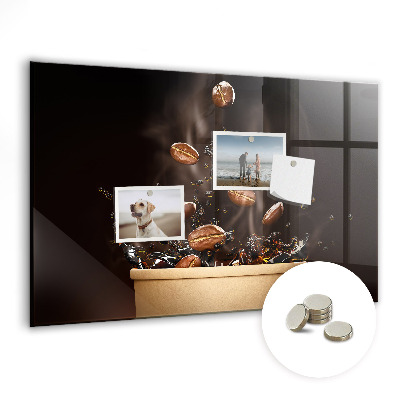 Magnetisch wandbord Hete koffie