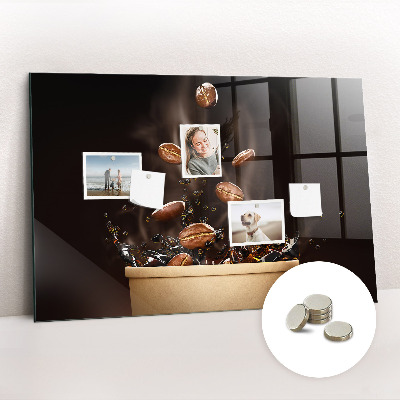 Magnetisch wandbord Hete koffie