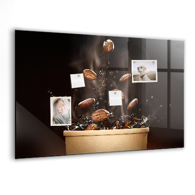 Magnetisch wandbord Hete koffie