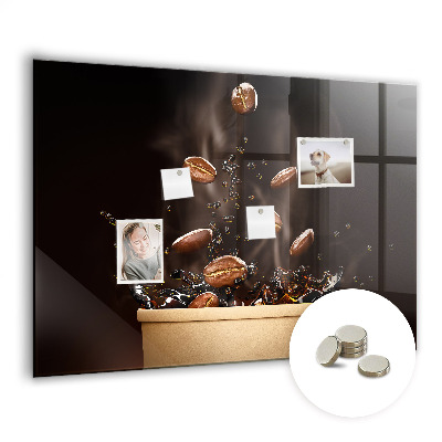 Magnetisch wandbord Hete koffie