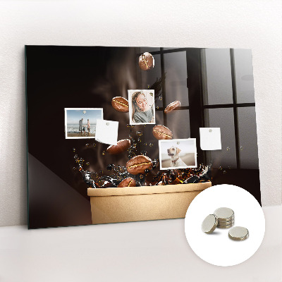 Magnetisch wandbord Hete koffie
