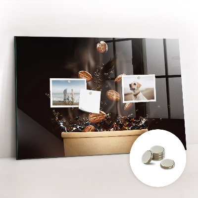 Magnetisch wandbord Hete koffie