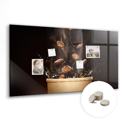 Magnetisch wandbord Hete koffie