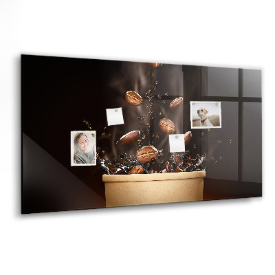 Magnetisch wandbord Hete koffie