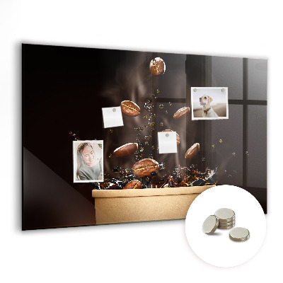 Magnetisch wandbord Hete koffie