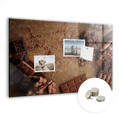 Memobord keuken Chocolade repen