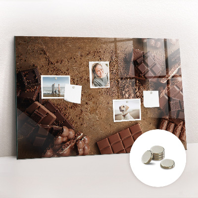 Memobord keuken Chocolade repen