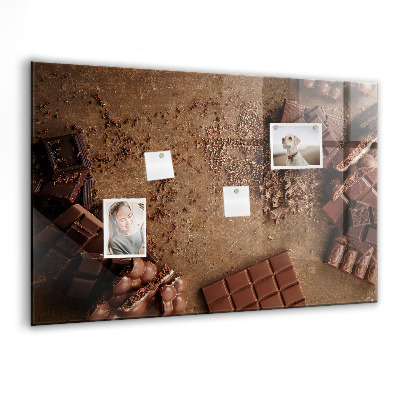 Memobord keuken Chocolade repen