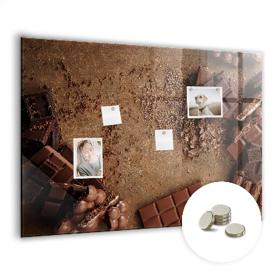 Memobord keuken Chocolade repen