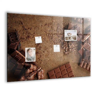 Memobord keuken Chocolade repen