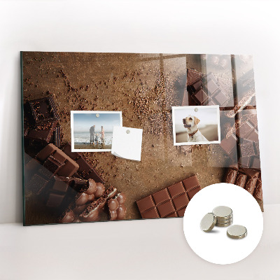 Memobord keuken Chocolade repen