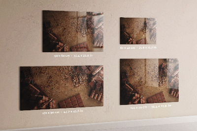 Memobord keuken Chocolade repen