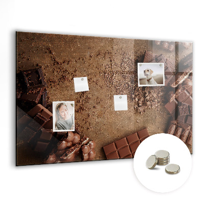 Memobord keuken Chocolade repen