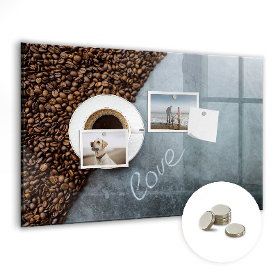Magnetisch wandbord Een kopje koffie