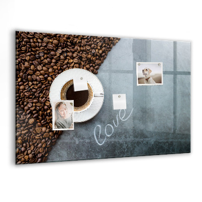 Magnetisch wandbord Een kopje koffie