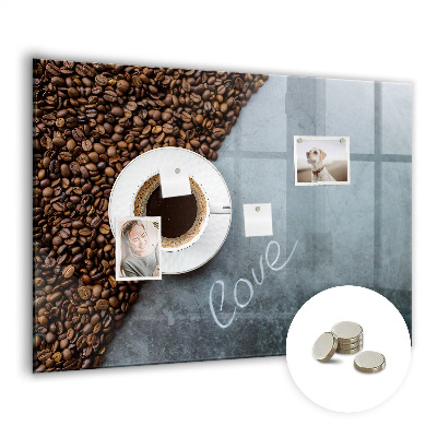 Magnetisch wandbord Een kopje koffie
